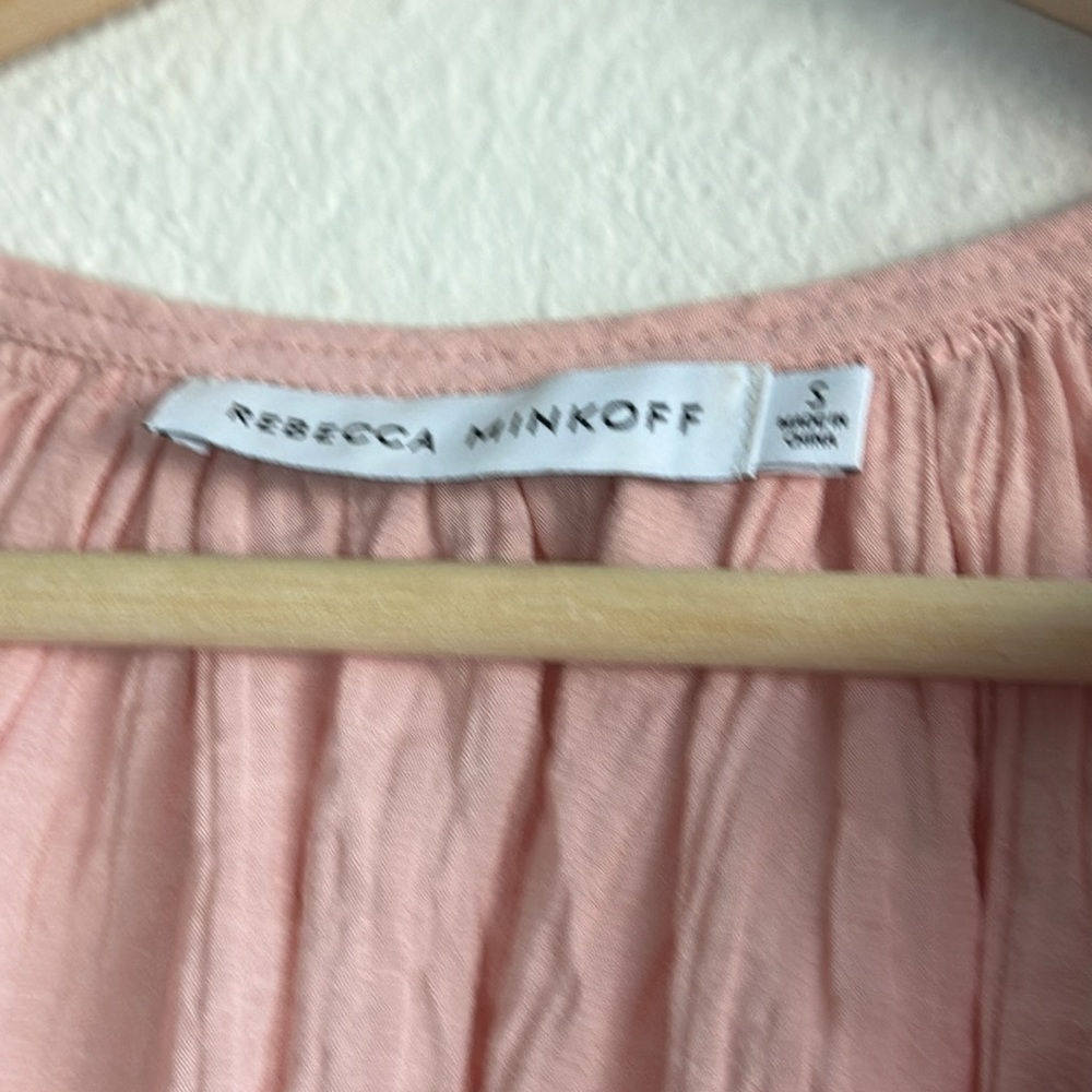 Rebecca Minkoff Charlize Dress Antique Pink Flowy Dress Sz. S - Picture 6 of 9